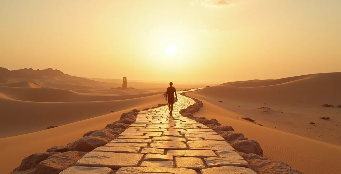 Transformación alquímica del alma entre el Nodo Sur y Norte guiada por Saturno