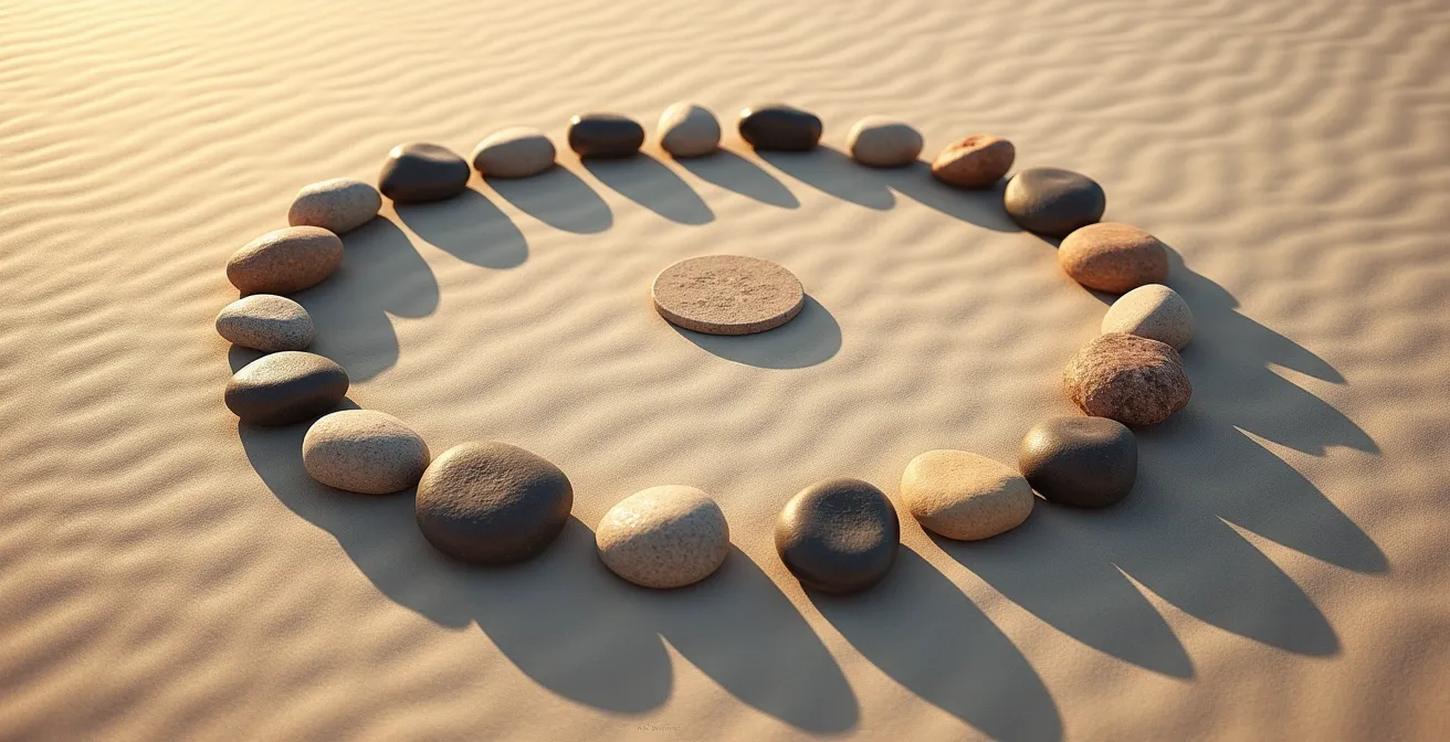 Calendario circular de 13 lunas para planificación de proyectos según tradiciones nativas