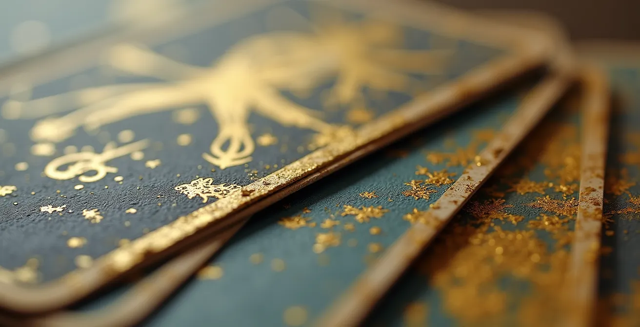 Cartas del tarot mostrando energías conscientes e inconscientes