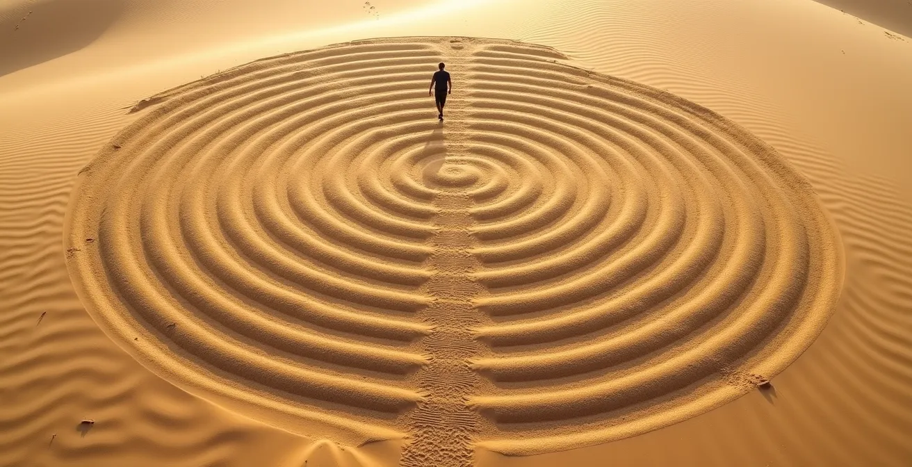 Espiral de tiempo mostrando los nueve ciclos del año personal en numerología