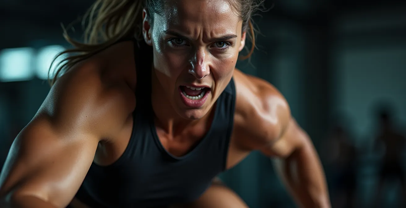 Representación artística de la energía de Marte en acción y transformación