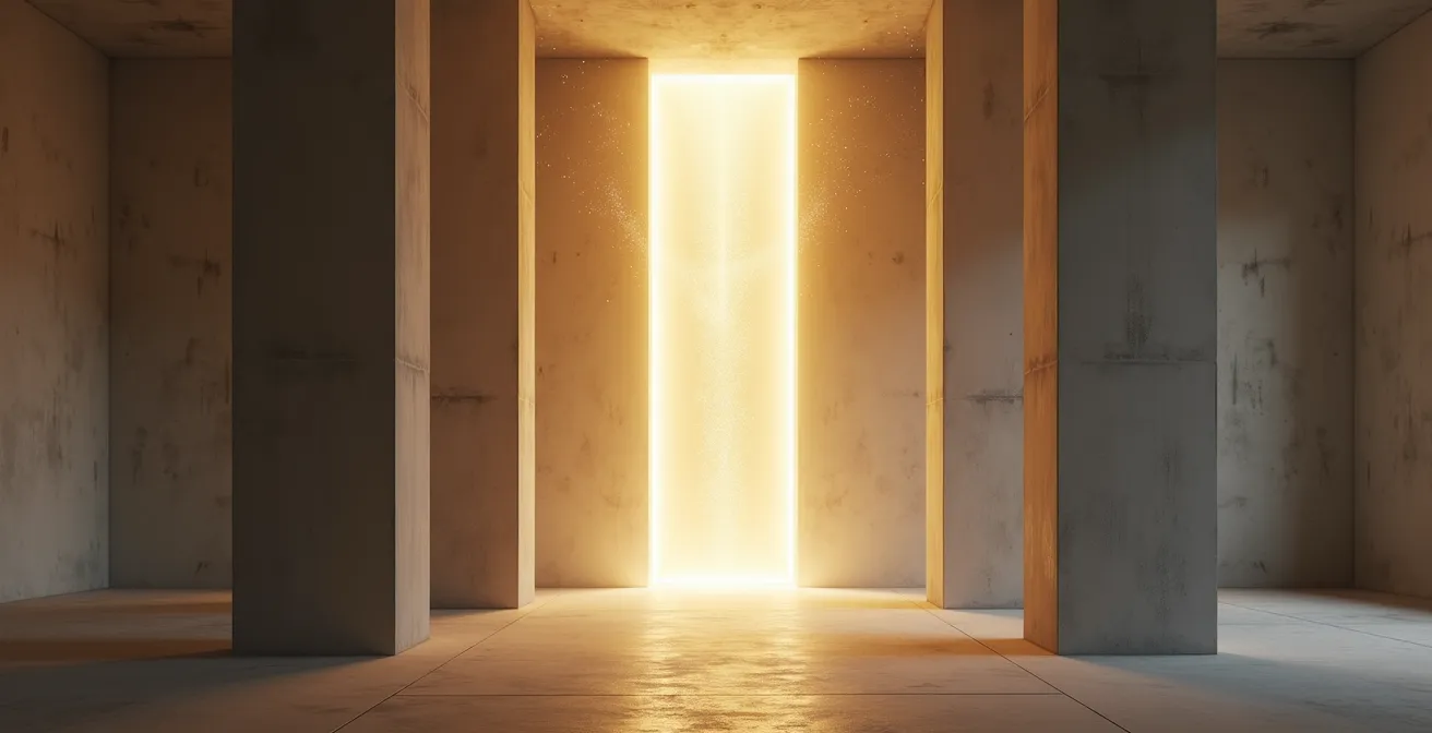 Visualización del proceso de transformación de tensión en una T-Cuadrada hacia energía focal productiva