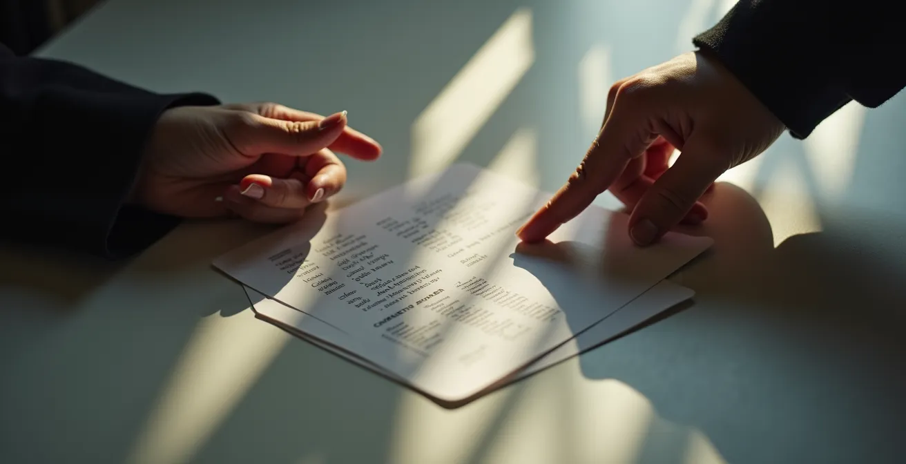 Manos realizando gestos de lectura psicológica con sombras proyectadas formando patrones